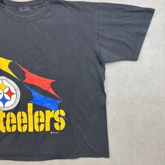 Vintage 90's Pittsburgh Steelers T Shirt Single Stitch Top Mens XL 1993